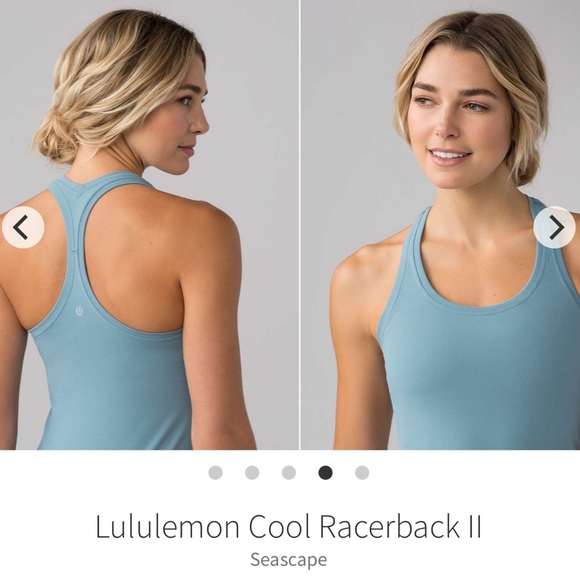 Lululemon Cool Racerback II Seascape Blue 2017 Style #: W1AASS $48 Luon Light 4 - Picture 1 of 5